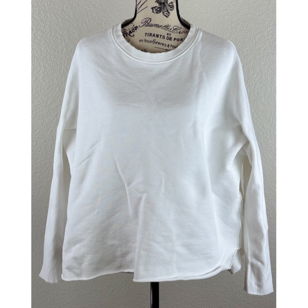 Frank & Eileen Tee Lab White 100% Cotton Crewneck Sweatshirt, size XS - Picture 5 of 11